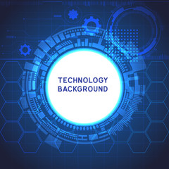 high computer technology  for technology business or education background. vector illustration