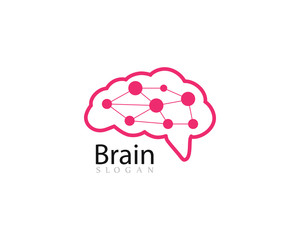 Brain Logo Template vector icon illustration design