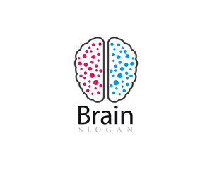 Brain Logo Template vector icon illustration design