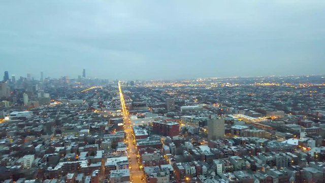 4k Cinematic Aerial footage Chicago, Illinois, USA