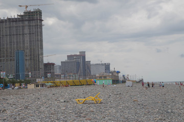 View Of Embankment Of Georgian Resort Town Of Batumi