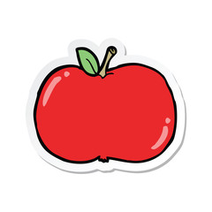 sticker of a cartoon apple