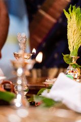 Oil lamp, Diwali , Hindu festival , royal Rajasthan, India