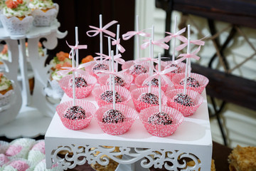 sweet cakes laid out on a plate
