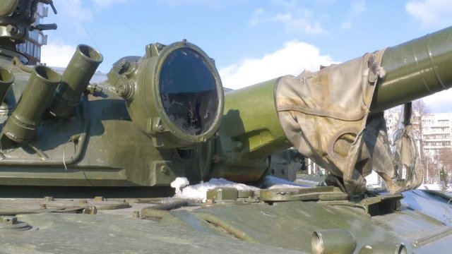 T-72 tank. Zhukov square in Novokuznetsk.