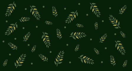 Tropical green leaf pattern background. Poster/Template.