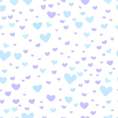 Fototapeta na wymiar Heart abstract pattern background, Love doodle style pattern, Vector illustration.