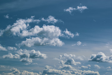 The vast blue sky and clouds sky