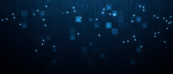 Abstract tech background. Futuristic technology interface