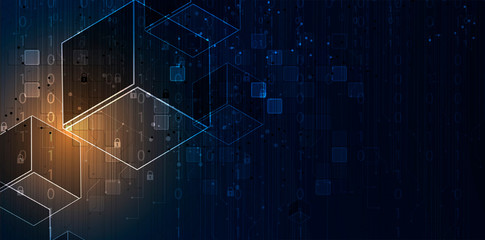Abstract tech background. Futuristic technology interface