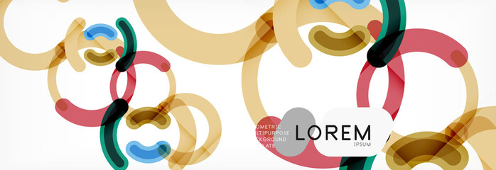 Linear design circle background