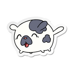 sticker cartoon kawaii cute patch dog