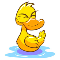 Duck vector cartoon