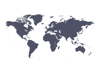 Fototapeta premium Mapa świata z wektorem krajów