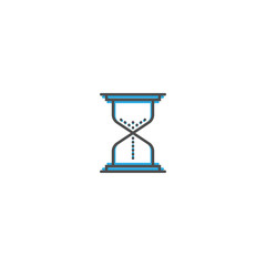 Hourglass icon design. Essential icon vector illustration