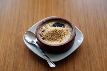 traditional Turkish dessert. (rice pudding) 