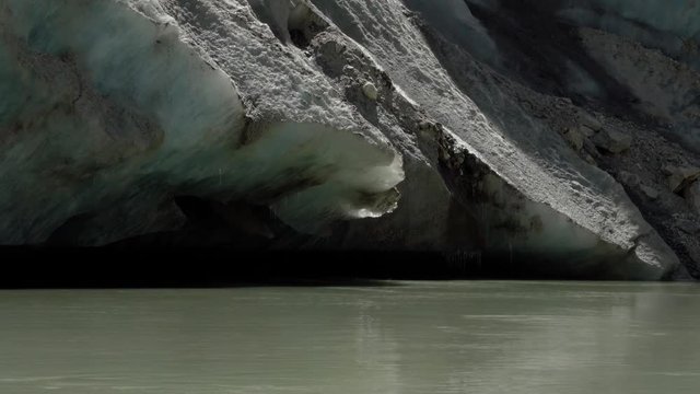 Melting of Gangotri Glacier, Gangotri to Gaumukh Trek.Gangotri-Gaumukh Tapovan trek is a popular trek in Uttarakhand state of India. Located at the base of the Gangotri glacier.