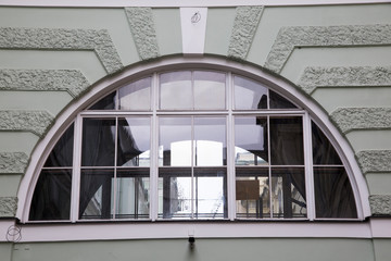 Fototapeta premium windows and details on an exterior of the building.