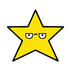 cute cartoon gold star