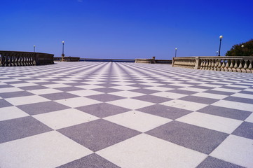 Terrace Mascagni, Livorno, Tuscany, Italy