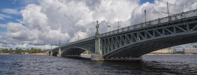 Bridge across the river in Saint Petersburg. Russia.
