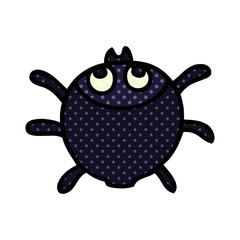 quirky comic book style cartoon beetle