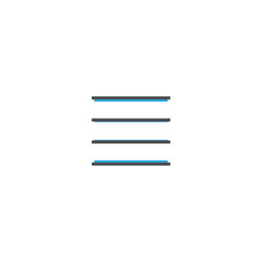 Menu icon design. Essential icon vector illustration