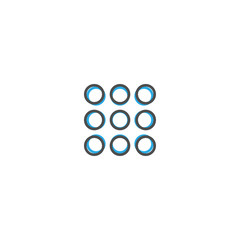 Menu icon design. Essential icon vector illustration