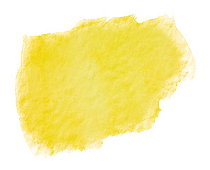 yellow watercolor stain watercolor stain drawn by hand.