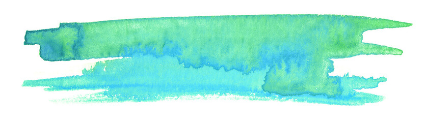 green blue watercolor stain drawn by hand.high resolution real texture