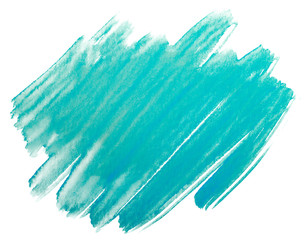 blue watercolor stain drawn by hand. high resolution real texture