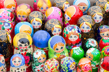  A lot of dolls Matryoshka.
