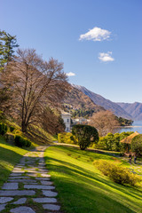 Italy, Bellagio, Lake Como, SCENIC VIEW OF LANDSCAPE AGAINST SKY