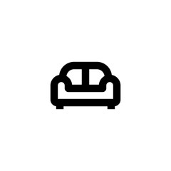 Seat icon. Home furniture sign