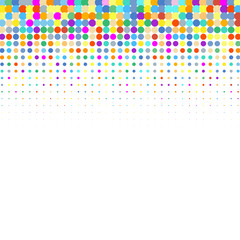 Colored circles on a white background  