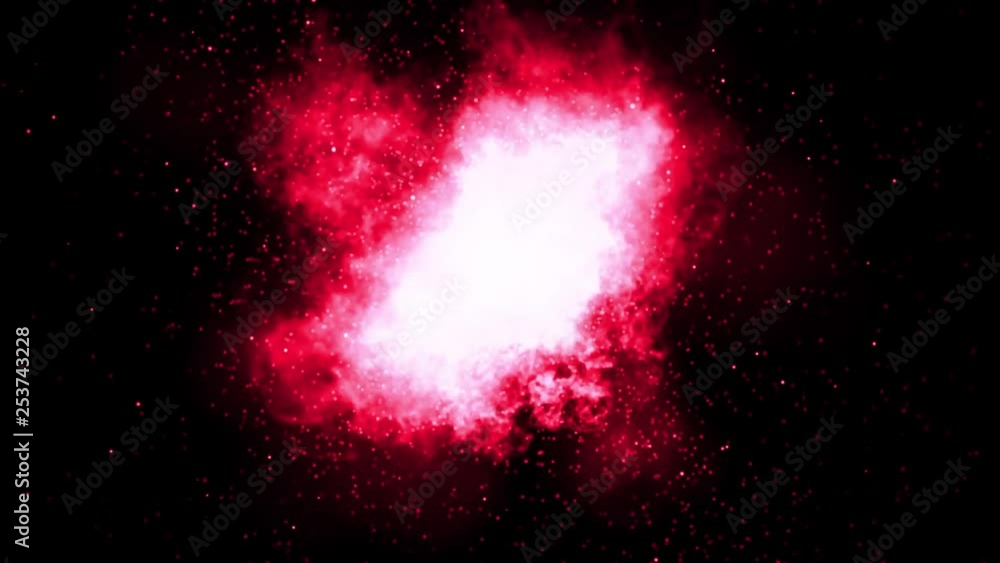Aufkleber shockwave power fire explosion loop/ animation of a powerful fire speed explosion wave effect with f
