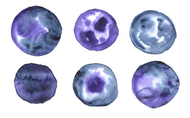 Watercolor background. Hand drawn illustration