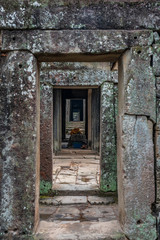 Fototapeta na wymiar Coridor in Banteay Kdey temple, Cambodia