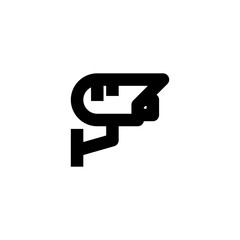 Security camera icon. Safety sign