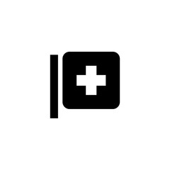 Pharmacy signboard icon. Hospital sign