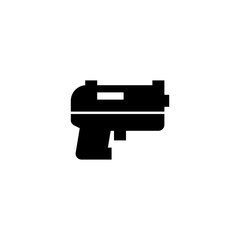 Pistol icon. Gun store sign
