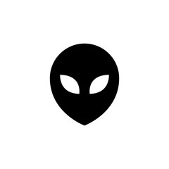 Alien icon. Space technology sign