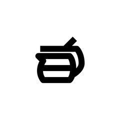 Kettle icon. Hot tea drink sign