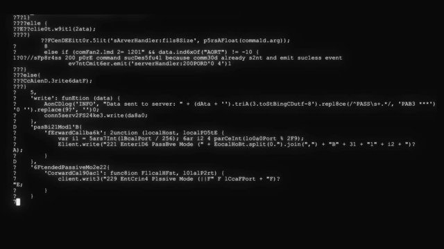 encrypted fast long scrolling programming security hacking code data flow stream on black white display new quality numbers letters coding techno joyful video 4k stock footage