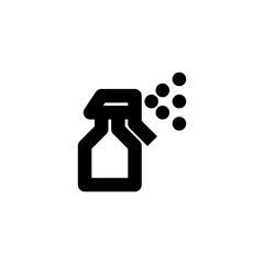 Glass cleaning spray bottle icon.