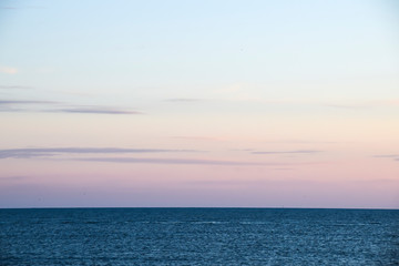 Obraz premium sea water twilight view from the beach