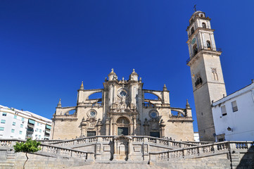 Fototapeta na wymiar The Cathedral of San Salvador in Jerez de la Frontera, Andalusia Spain.