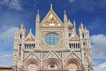 Fototapeta na wymiar The Cathedral of Saint Mary of the Assumption, Siena, Tuscany, Italy.