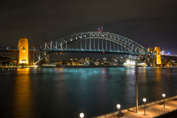 Harbour Bridge at night, Sydney, Australia