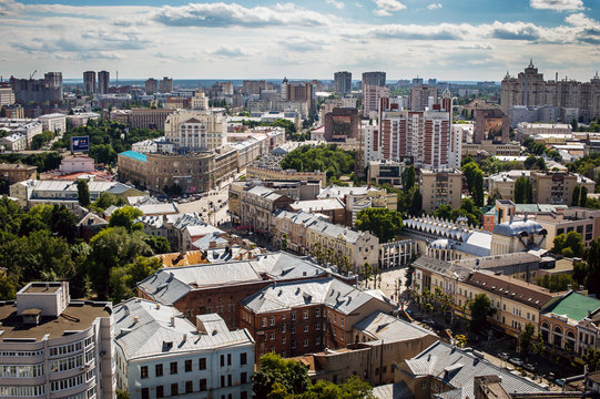 Voronezh city from a height